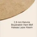 Boyanabilir Türk Bayrağı Standlı Ahşap Oyuncak Etkinlik Aktivite 1 Ad