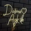 Daima Aşk Ile Yazılı Neon Led