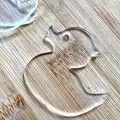 Dekoratif Ördek Çizimi Akrilik Şeffaf Pleksi Süs