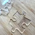 Dekoratif Puzzle Parçası Silüeti Akrilik Şeffaf Pleksi Süs