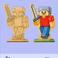 Minecraft Temalı Ahşap Boyama