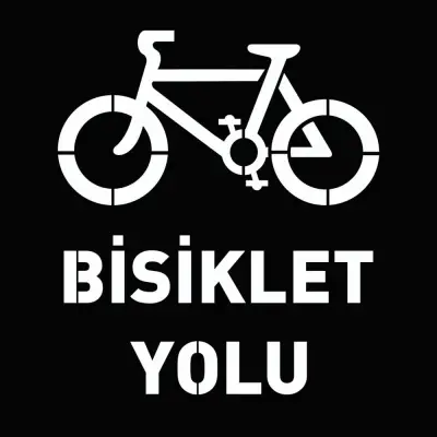Bisiklet Yolu Boyama Şablonu 3 mm Ham MDF