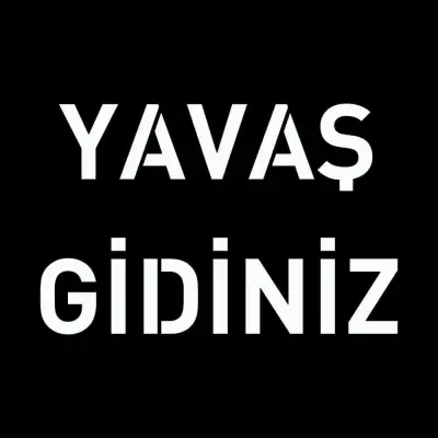Yavaş Gidiniz Boyama Şablonu 3 mm Ham MDF