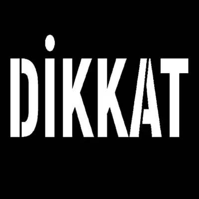 Dikkat Yazısı Boyama Şablonu 3 mm Ham MDF