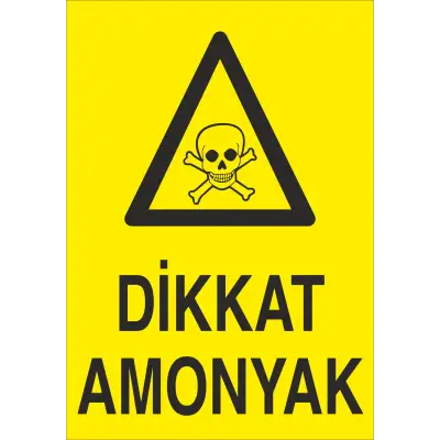 Dikkat Amonyak Levhası