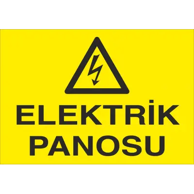 Elektrik Panosu Levhası