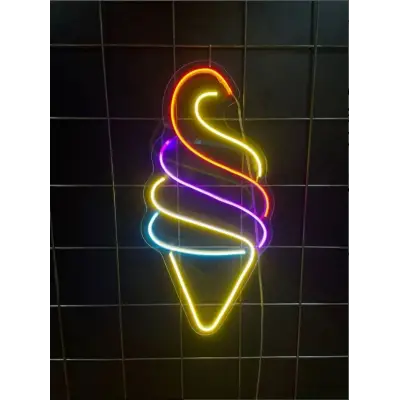 Neon Led Dondurma Külahı