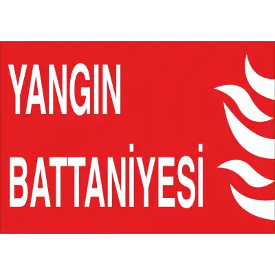 Yangın Battaniyesi Levhası