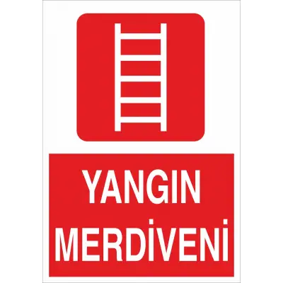 Yangın Merdiveni Levhası