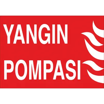 Yangın Pompası Levhası