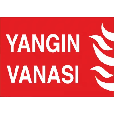 Yangın Vanası Levhası