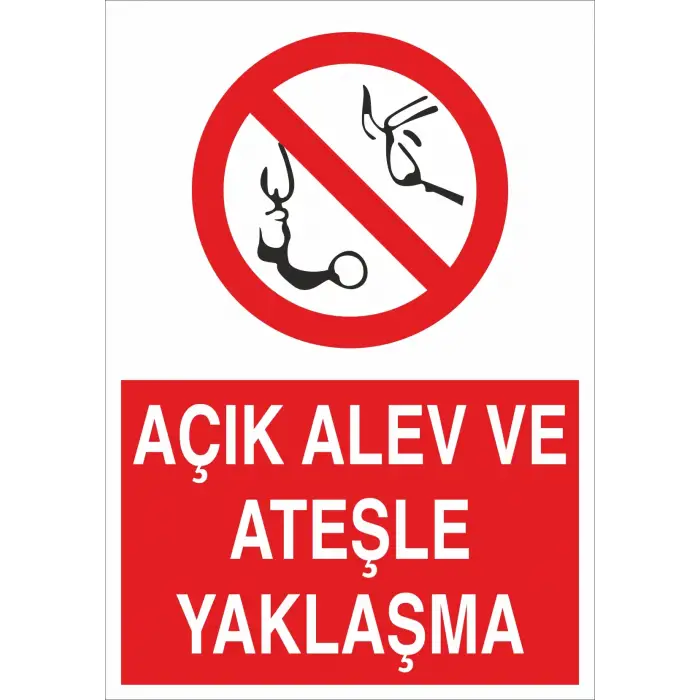 Açık Alev ve Ateşle Yaklaşma Levhası