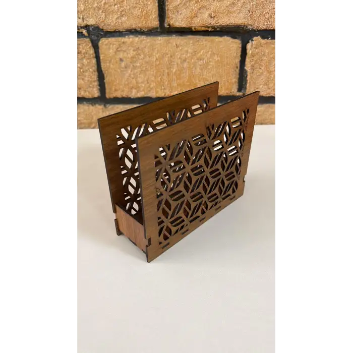 Ahşap Mutfak Peçeteliği 15x13 cm