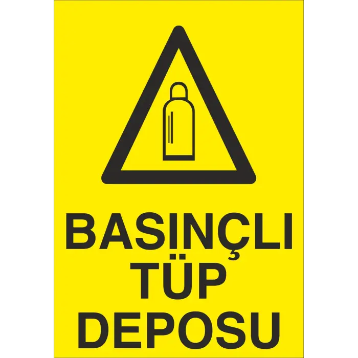 Basınçlı Tüp Deposu Levhası Basınçlı Gaz Tüpü Güvenliği