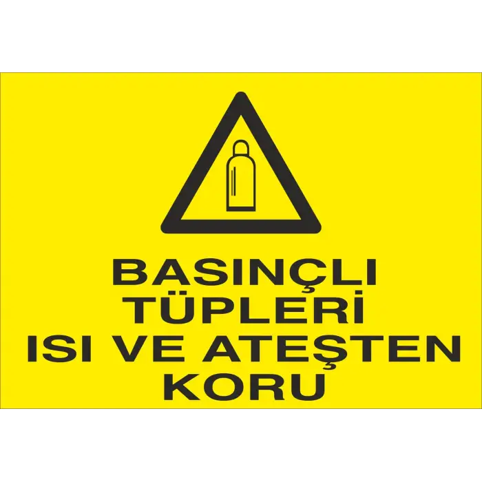 Basınçlı Tüpleri Isı ve Ateşten Koru Levhası Basınçlı Gaz Güvenliği