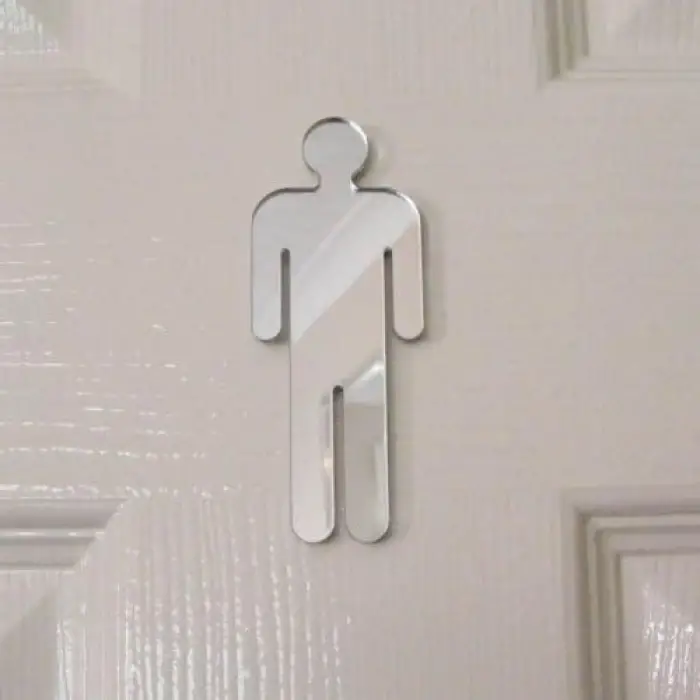 Bay Bayan Wc Kapı Yönlendirme Pleksi