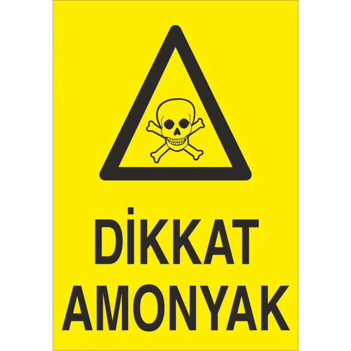 Dikkat Amonyak Levhası