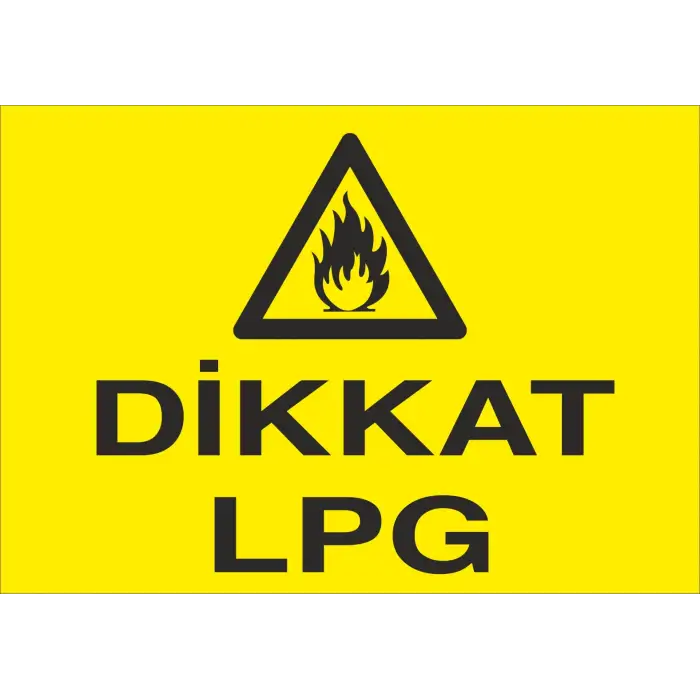 Dikkat LPG Levhası