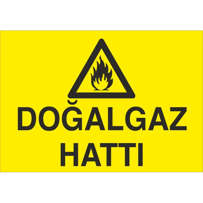 Doğal Gaz Hattı Levhası