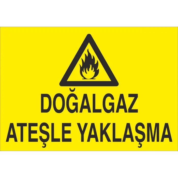 Doğalgaz Ateşle Yaklaşma Levhası