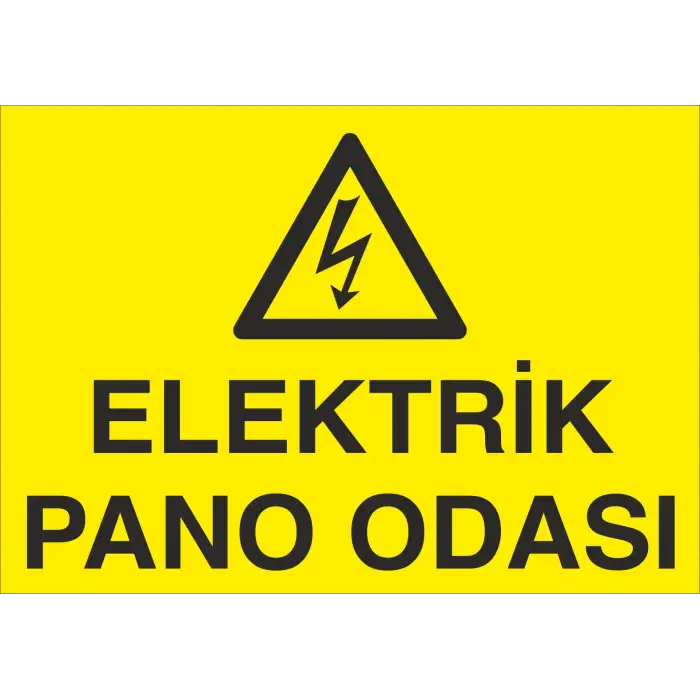 Elektrik Pano Odası Levhası
