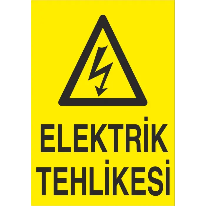 Elektrik Tehlikesi Levhası Elektrik Güvenliği