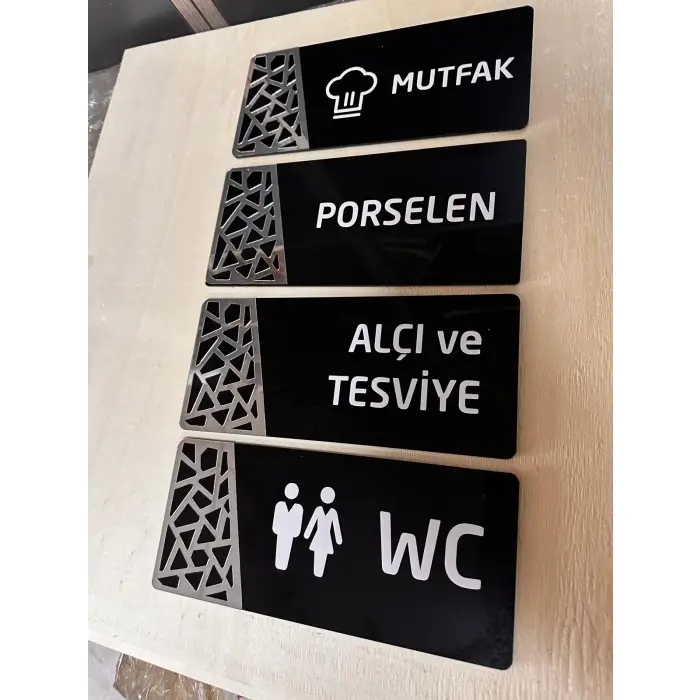 Gümüş Seri Yönlendirme Tabela Levha