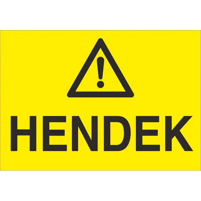 Hendek Uyarı Levhası