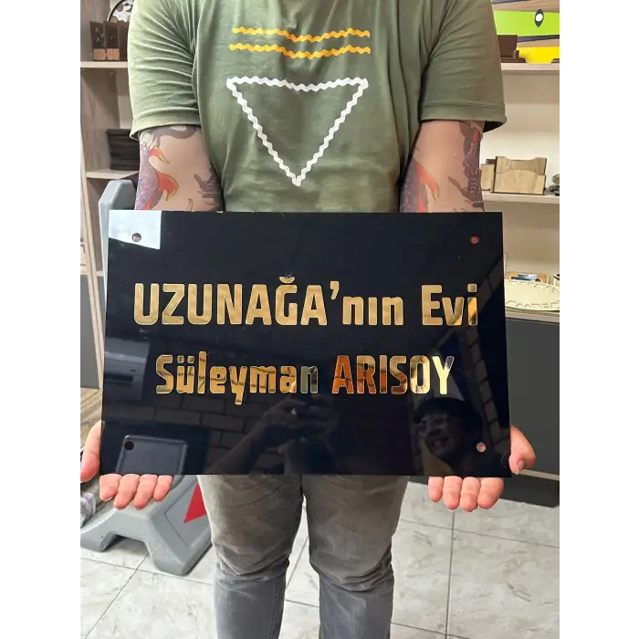 Kabartma Pleksi Kapı ve Duvar Tabelası