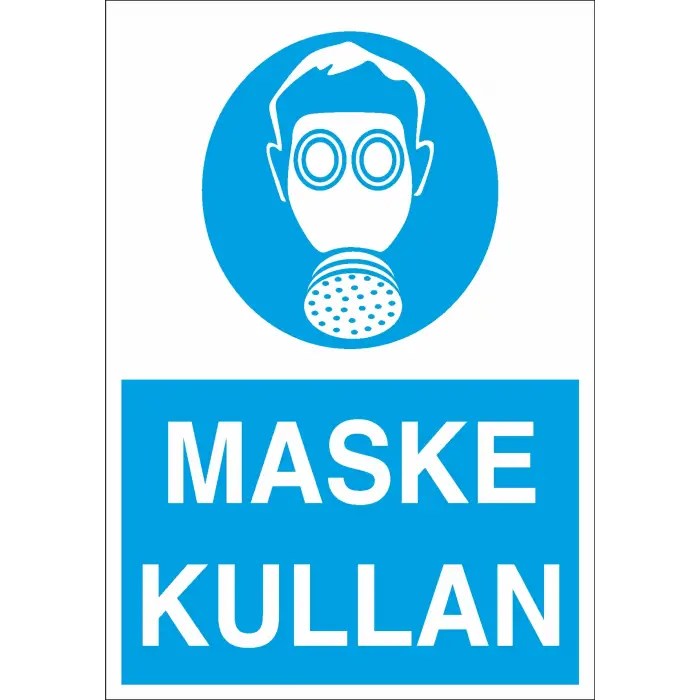 Maske Kullan İş Güvenliği Levhası