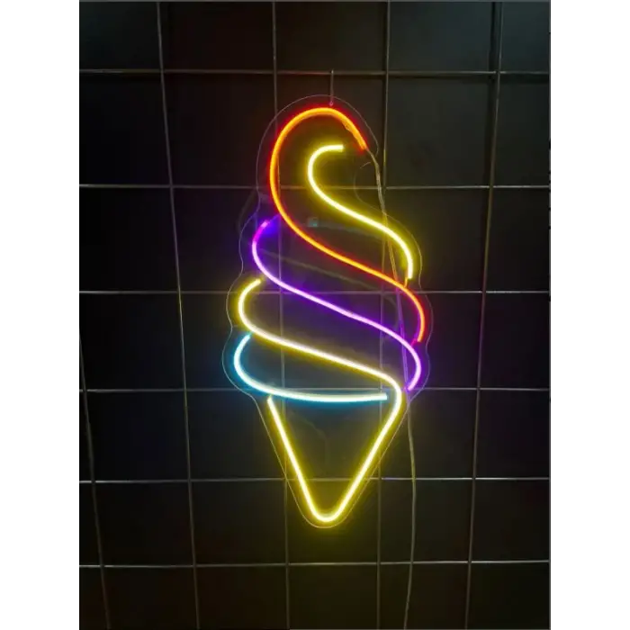 Neon Led Dondurma Külahı