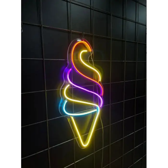 Neon Led Dondurma Külahı