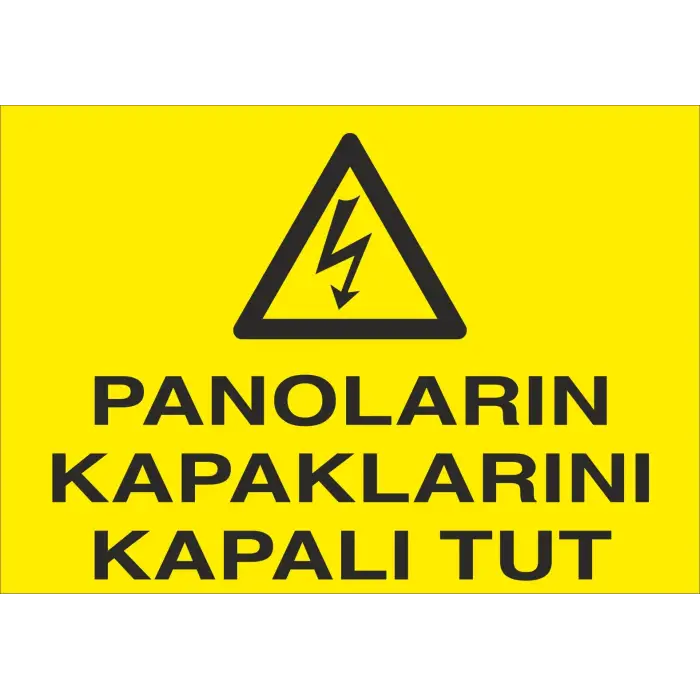 Panoların Kapaklarını Kapalı Tut Levhası