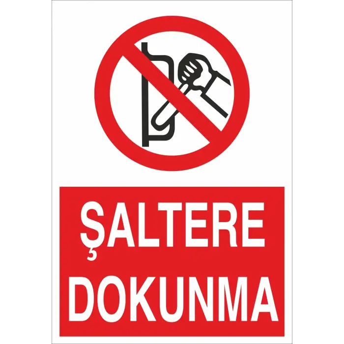 Şaltere Dokunma Levhası
