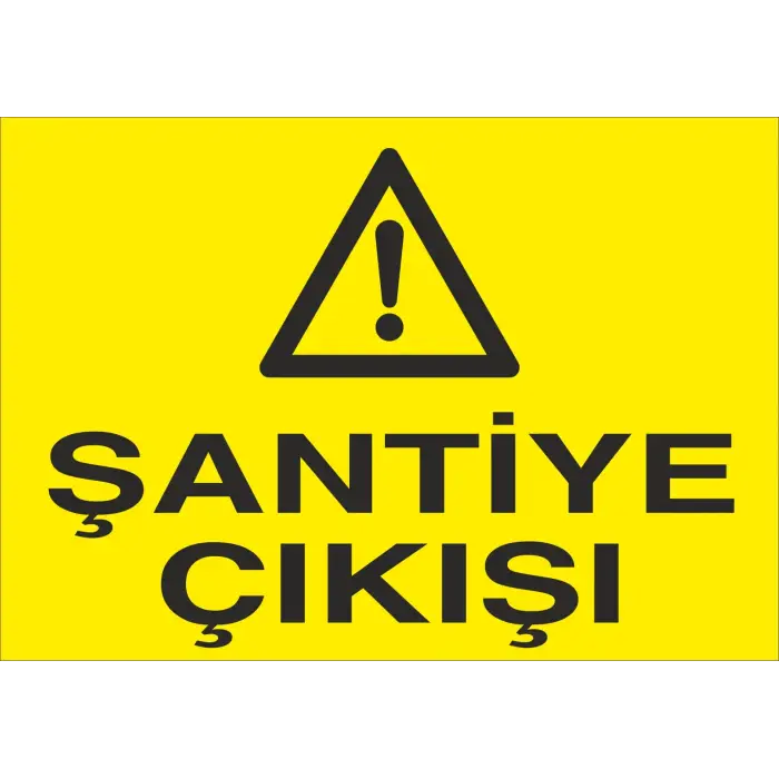 Şantiye Çıkışı Yönlendirme Levhası