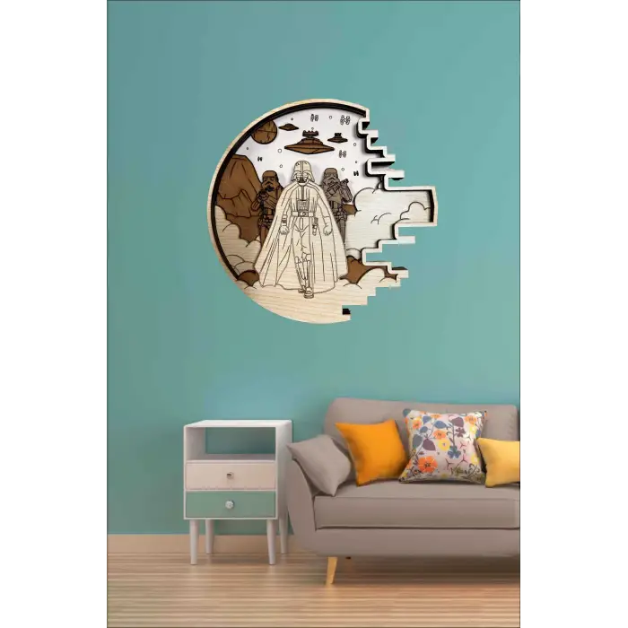 Star Wars Ahşap Duvar Dekorasyonu