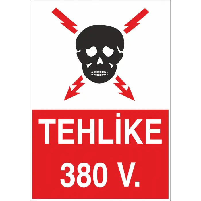 Tehlike 380 V Elektrik Levhası