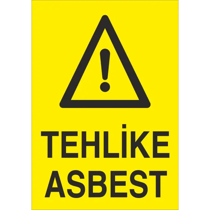Tehlike Asbest Levhası