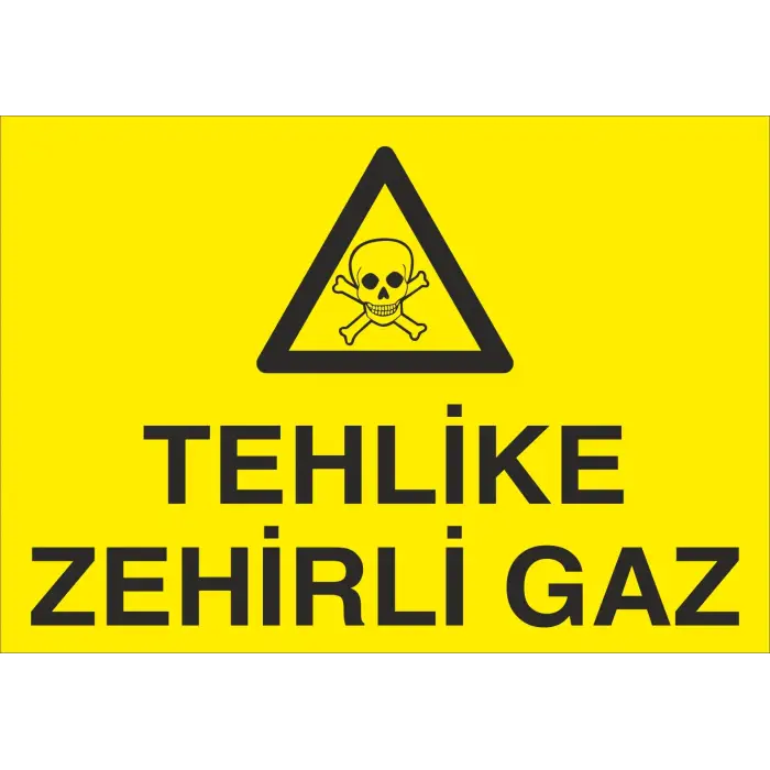 Tehlike Zehirli Gaz Levhası