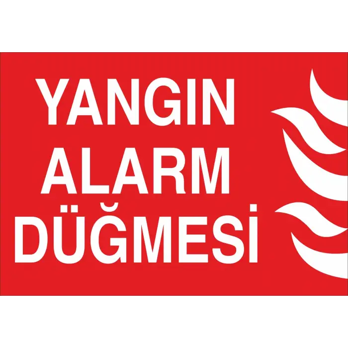 Yangın Alarm Düğmesi Levhası