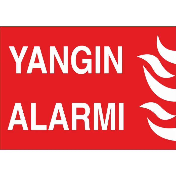 Yangın Alarmı Levhası