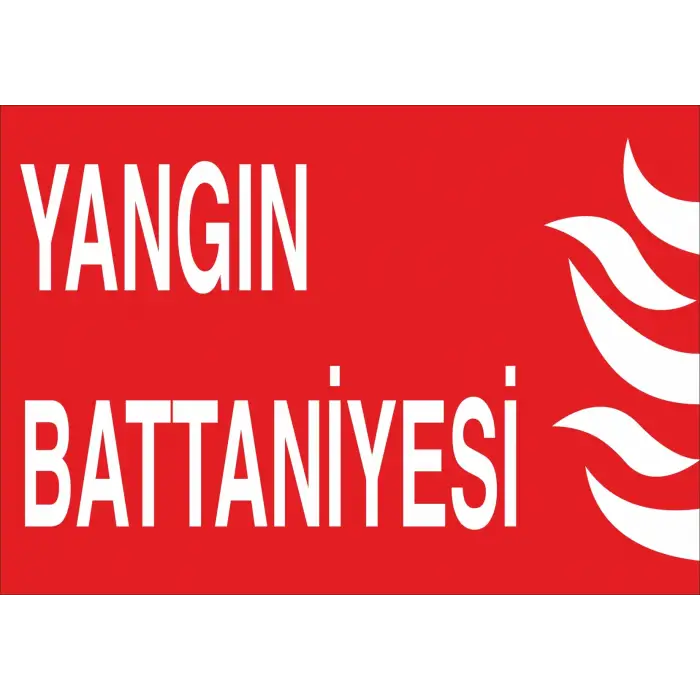 Yangın Battaniyesi Levhası