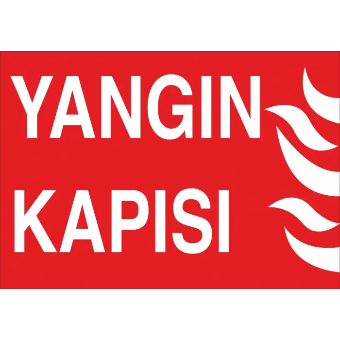 Yangın Kapısı Levhası