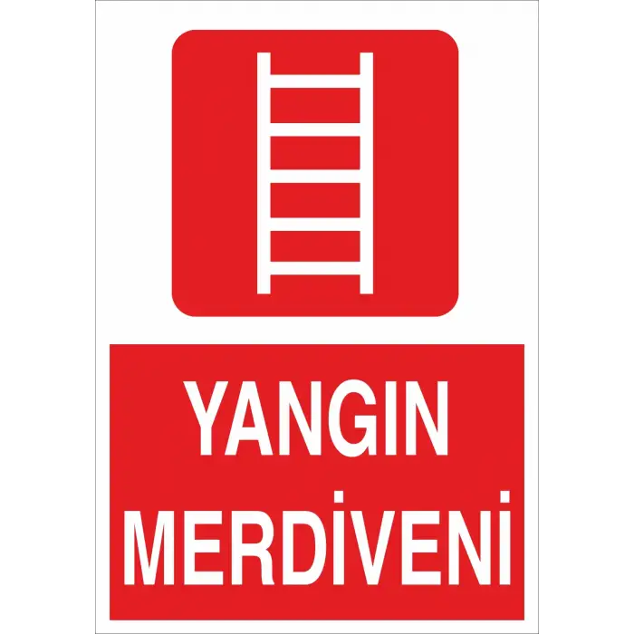 Yangın Merdiveni Levhası
