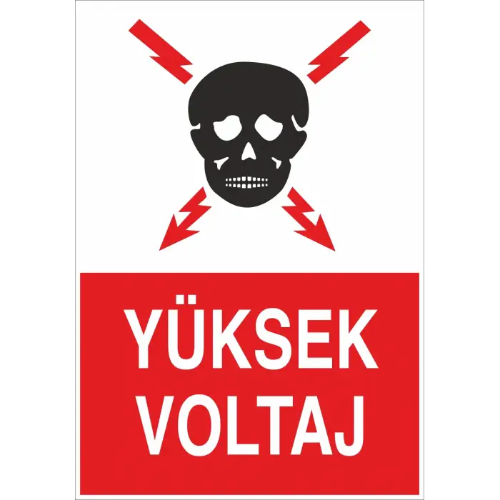Yüksek Voltaj Levhası Elektrik İş Güvenliği