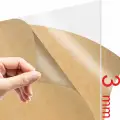 3 mm şeffaf pleksi özel ebat lazer kesim