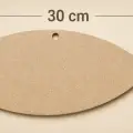 30x12 cm Boyanabilir Balık Ahşap Boyama Objesi | Ham MDF Duvar Süsü