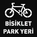 Tek Bisiklet Sembollü Bisiklet Park Yeri Boyama Şablonu 3 mm Ham MDF