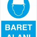 Baret Alanı İş Güvenliği Levhası