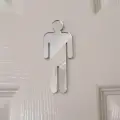 Bay Bayan Wc Kapı Yönlendirme Pleksi